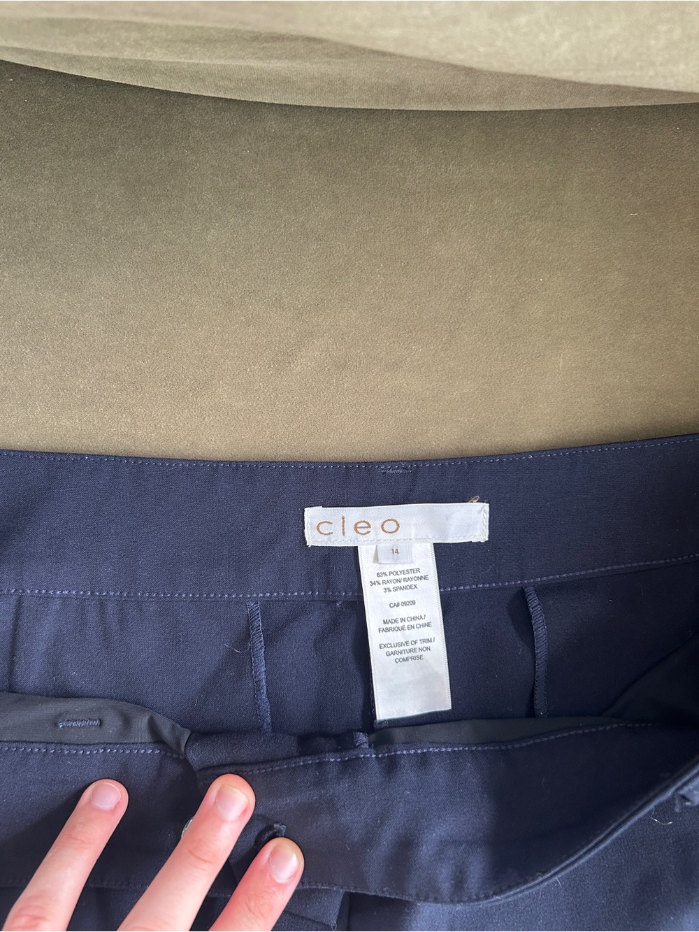 cleo women’s Navy Dress Trousers
